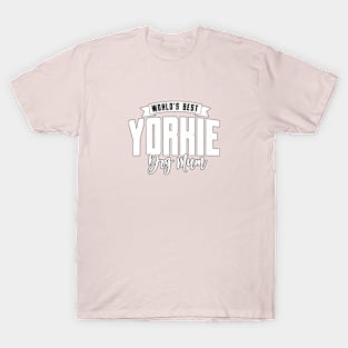 Yorkie, World's Best Dog Mum T-Shirt